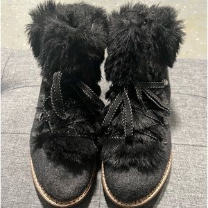 Franco Sarto faux fur bootie